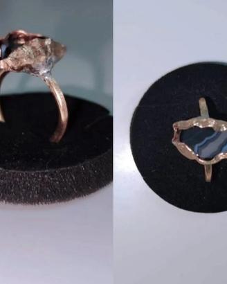 Anello conchiglia agata lavoro artigianale Trento 