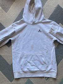 Felpa Jordan bianca con cappuccio