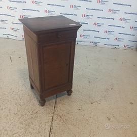 Elegante Comodino Ottocentesco in Legno di Noce