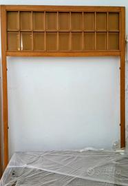 Porta per interni in  legno massello e vetri