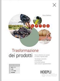 libro Trasformazione dei prodotti 