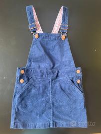 Salopette bimba H&M in velluto a coste blu (5/6A)