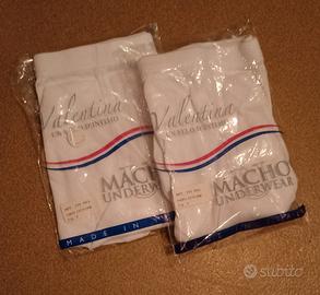 mutande uomo bianche 2pz, tg 7 tg 52