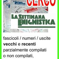 LA SETTIMANA ENIGMISTICA, numeri vecchi e recenti.