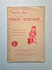 Manuel Menendez - L. Filiasi. Libretto opera 1904