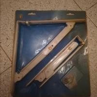 Reggimensola pieghevole bianco acciaio 250 x 250 