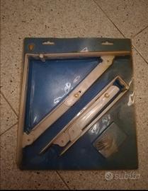 Reggimensola pieghevole bianco acciaio 250 x 250 