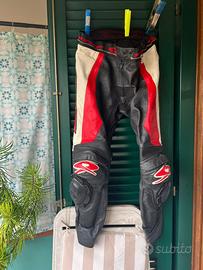 Pantaloni moto pelle spyke