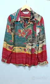 camicia donna manica lunga hawaiana 