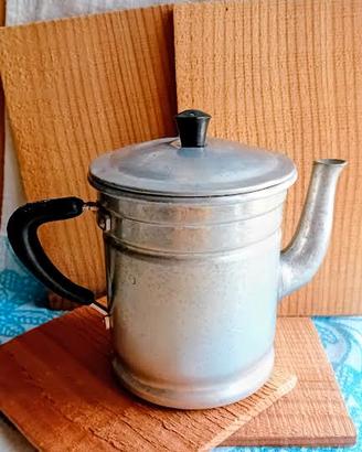 Caffettiera alluminio bachelite "Lupa" Italy '50