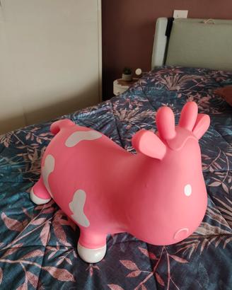 Mucca gonfiabile saltellante cavalcabile gioco 