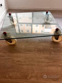 Tavolino in vetro vintage