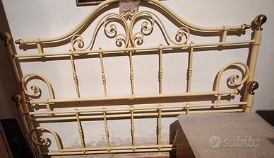 letto matrimoniale in ferro laccato