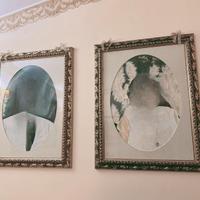 2 Cornici artigianali dorate  100x130
