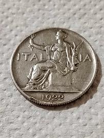 MONETA DA 1 LIRA DEL 1922