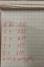 N.2 morsetti + 12 tubi innocenti varie misure