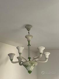 Lampadario in vetro di Murano