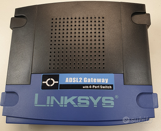 LINKSYS ADSL 2 Gateway router con alimentatore