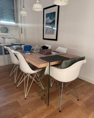 Sedie design stile Vitra/ Eames - set da 4