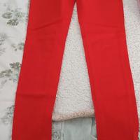 pantaloni donna rosso taglia s/m