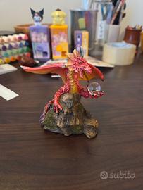 Drago rosso - statuina vintage Myths And Legends