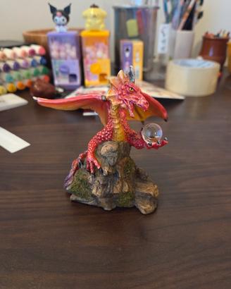 Drago rosso - statuina vintage Myths And Legends
