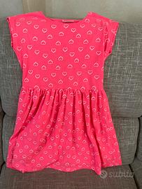 Vestitino rosa ovs 8-9 anni