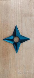 Replica di Shuriken, metallo nero, cosplay Naruto 