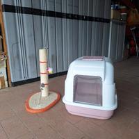 Lettiera e tiragraffi gatto