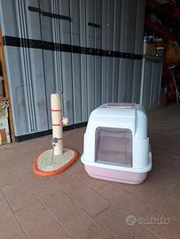 Lettiera e tiragraffi gatto