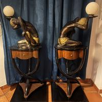 Coppia di mori ottone e bronzo anni 40