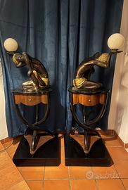 Coppia di mori ottone e bronzo anni 40