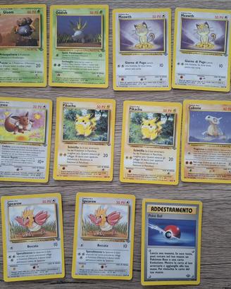 11 carte Pokémon Serie Jungle ITA