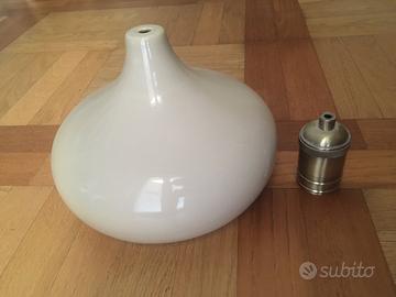 Lampadario ceramica beige elegante