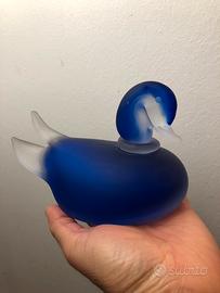 Papera in vetro di Murano acidato satinato