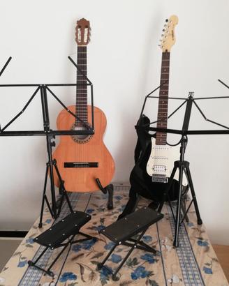 Chitarra Yamaha amplificata e Privada Classica