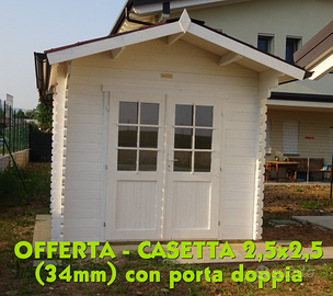 CASETTA 2,5x2,5 (34mm) CON PORTA DOPPIA