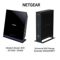 Netgear D6400 Router WiFi-Range Extender WN2000RPT