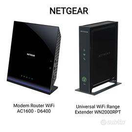 ☀️Netgear D6400 Router WiFi Range Extender N300