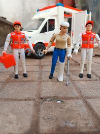 bruder - set bworld + ambulanza