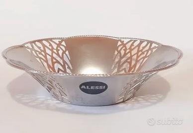 Alessi Elegante cestino in acciaio inox 1810 made