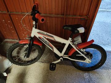 Bici bimbo Dino 16 pollici mod. RAP-2 bianca/rossa