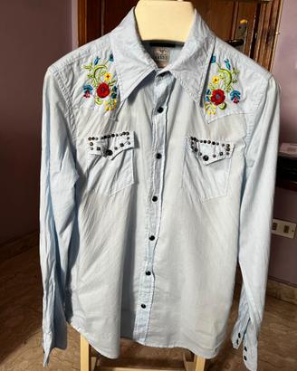 Camicia We are Replay ricamata