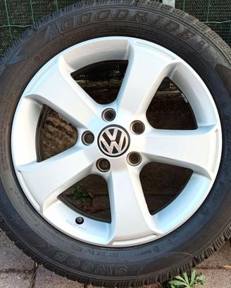 4 Cerchi Lega Originali VW 16" 5x112 Golf Passat
