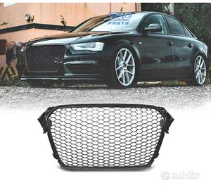 GRIGLIA PER AUDI A4 B8 11-15 NERO LUCIDO PDC