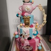 Torta scenografica Alice nel paese delle meravigli