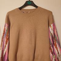maglione da donna con maniche paillettes,TU