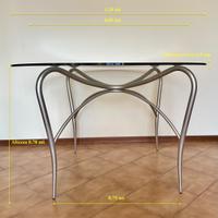 Tavolo in cristallo Tomasucci diametro pari a 1.20