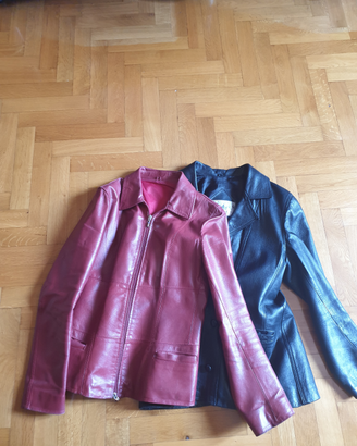 2 Giacche in Pelle donna Vintage 80/90