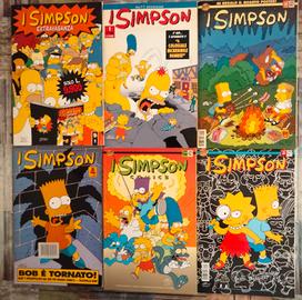Lotto 6 fumetti I Simpson vintage 1998/99. 